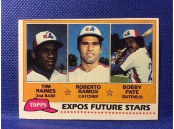 1981 Topps Tim Raines Rookie Card