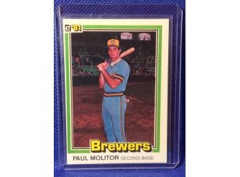 1981 Donruss Paul Molitor