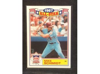 1988 Topps Mike Schmidt All Star Insert Card