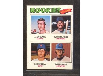 1977 Topps Rookie Outfielders Jack Clark/lee Mazzilli
