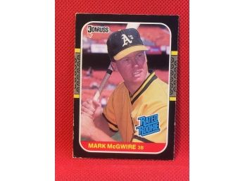 1987 Donruss Mark MCgwire Rated Rookie Card