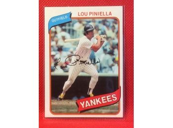 1980 Topps Lou Piniella