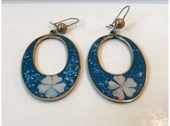 Pair Inlaid Earrings