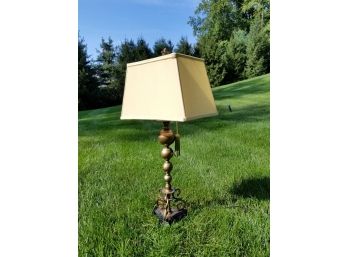 Brass Stacked Ball Lamp