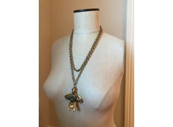 Vintage Totem Bird Pendant Necklace