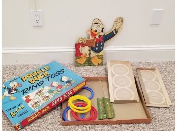 Vintage Donald Duck Ring Toss Game
