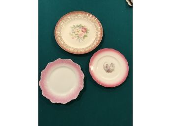 Trio Vintage Decorative Plates