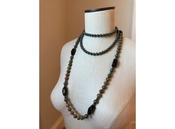 Onyx, Hematite & Stone Necklaces