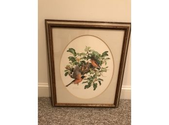 Don Whitlatch 'The Robins' Lithograph , Signed 51/1500