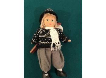 Vintage Norwegian Skiier Doll