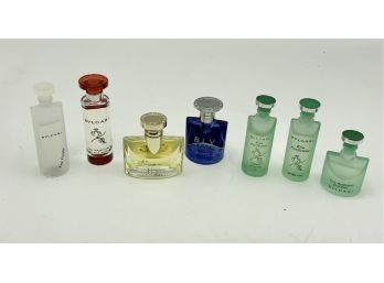 Mini Perfumes By Bvlgari ~ 7 Minis ~ NEW