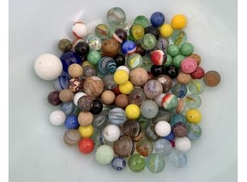 Antique Marbles ~ Different Sizes  ~ 130 Marbles