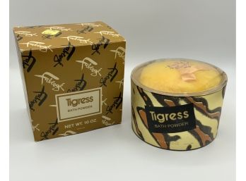 Vintage Tigress Bath Powder By Faberge ~ NEW ~