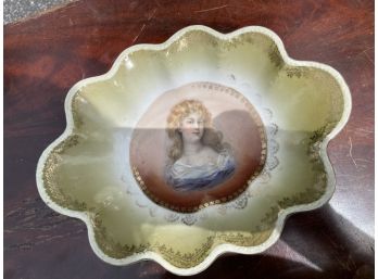 Beautiful Antique Portrait Bowl Austria