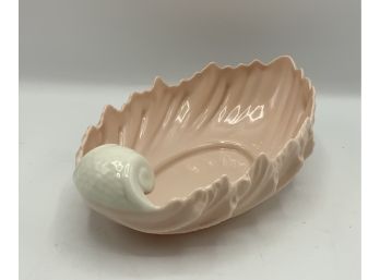 Vintage Pink Lenox Shell Bowl ~ Blue Mark ~