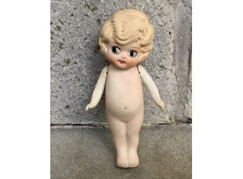 Antique Bisque Porcelain Flapper Kewpie Doll ~  1920s ~