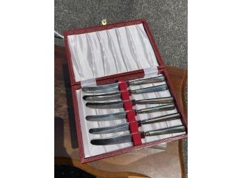 Set Of Wilton House Sheffield Fruit Knives In Box