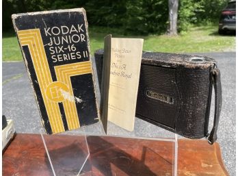 Kodak Jr. Six-Sixteen Series 2 In Box And Antique Kodak No. 3A