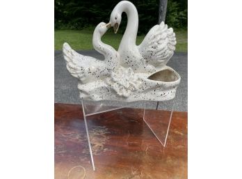 Vintage Royal Fleet CA Swan TV Lamp Planter