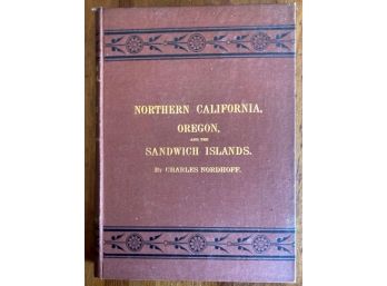 1875 Book 'northern California, Oregon And The Sandwich Islands'