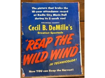 Magazine 'cecil B. DeMille's REAP THE WIND