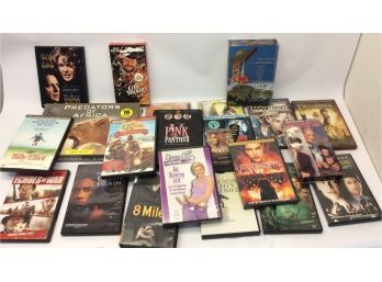 Mixed Lot VHS DVDs Used Untested