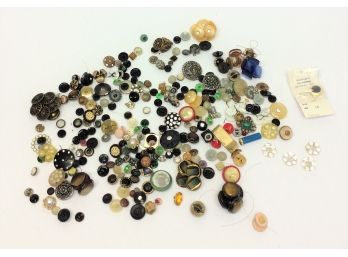 Mixed Lot Vintage Antique Buttons Sewing