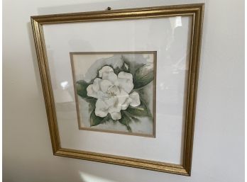 Beautiful Watercolor Of Flower - Artist Signed