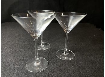Set Of 3 Martini Glasses