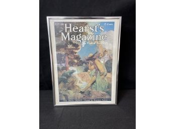 Maxfield Parrish Print In Frame - Cover Of Hearst's Magazine 1912