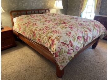 Beautiful Wood Queen Bed Frame With Head And Foot Boards