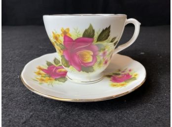 Dutchess Bone China Tea Cup And Saucer