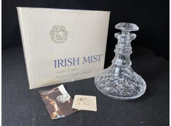 Irish Mist Waterford Crystal Decanter With Box