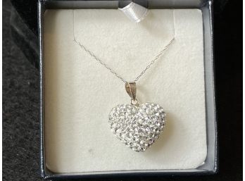 Swarovski Crystal Necklace With Sterling Chain