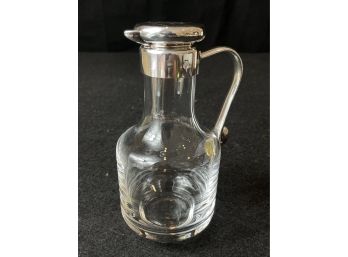 Terrabianca Olive Oil Decanter With Sterling Top & Handle