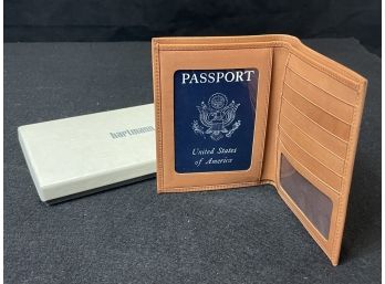 Harmann Luggage Leather Passport Wallet