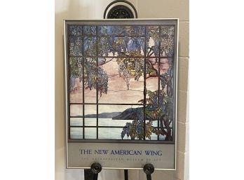 Metropolitan Museum Of Art Print - The New American Wing - Tiffany Poster In Frame