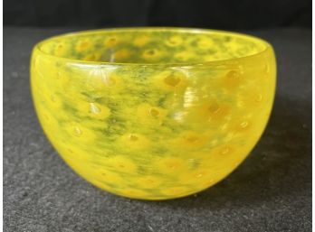 Gorgeous Art Glass Bowl - Artist Signed