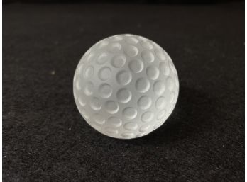 Glass Golf Ball Paperweight - Seagrams Achievement Award