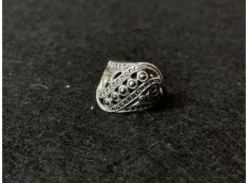 Gorgeous Marcasite & Sterling Ring