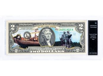 $2 The Lewis & Clark Expedition Bill In Fill Color