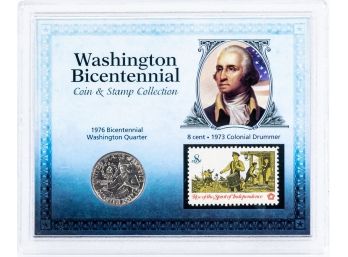 Bicentennial Quarter With Stamp