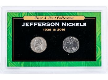 1938 & 2016-D Jefferson Nickels