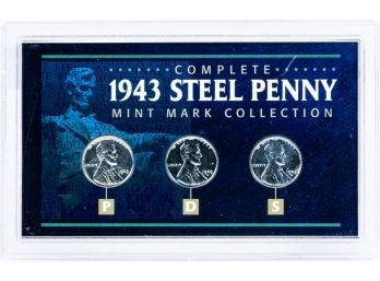 1943 Steel Penny Mint Mark Collection