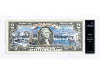 $2 Great Basin National Park Bill In Fill Color