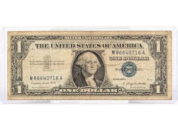 1957-B $1 Blue Seal Bill