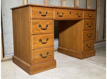 An Oak Kneehole Desk