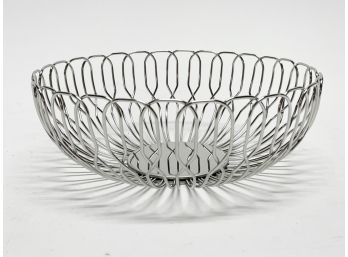 A Modern Silver Plated Bread Basket By Georg Jensen