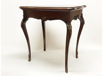 An Antique Mahogany Inlaid Marquetry Side Table