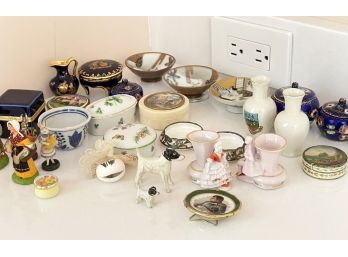 English, Limoges, And Japanese Porcelain Small Collection